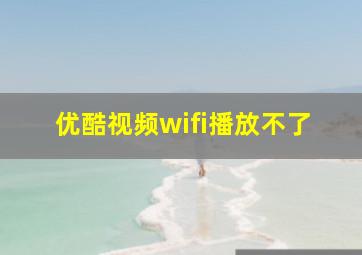 优酷视频wifi播放不了