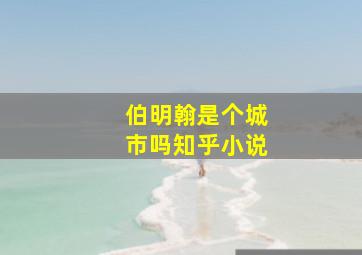 伯明翰是个城市吗知乎小说