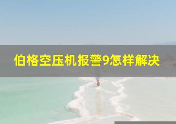 伯格空压机报警9怎样解决