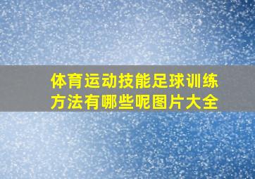 体育运动技能足球训练方法有哪些呢图片大全