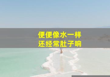 便便像水一样还经常肚子响