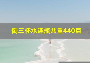 倒三杯水连瓶共重440克