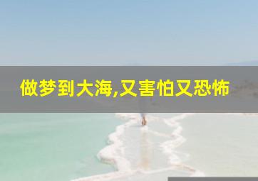 做梦到大海,又害怕又恐怖