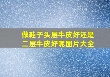 做鞋子头层牛皮好还是二层牛皮好呢图片大全