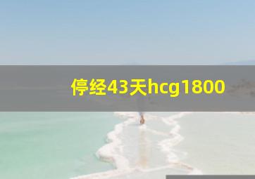 停经43天hcg1800