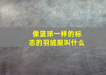 像篮球一样的标志的羽绒服叫什么