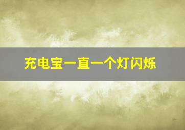 充电宝一直一个灯闪烁