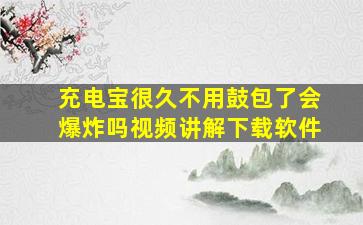 充电宝很久不用鼓包了会爆炸吗视频讲解下载软件