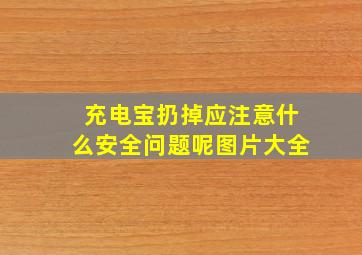 充电宝扔掉应注意什么安全问题呢图片大全