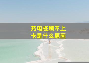 充电桩刷不上卡是什么原因