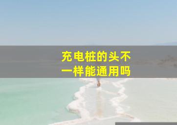 充电桩的头不一样能通用吗