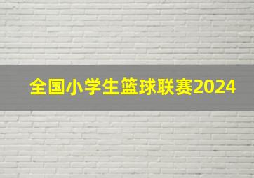 全国小学生篮球联赛2024