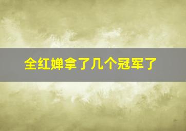 全红婵拿了几个冠军了