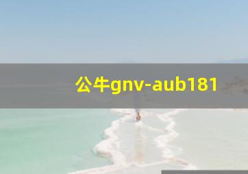 公牛gnv-aub181