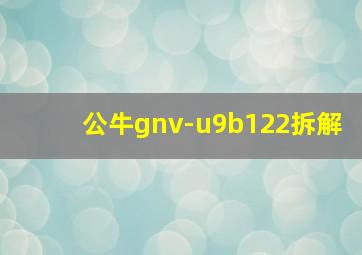 公牛gnv-u9b122拆解