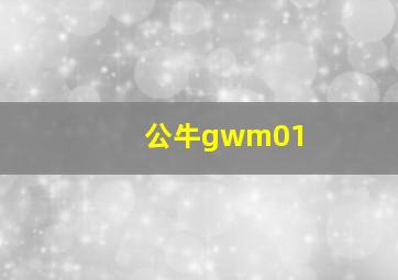 公牛gwm01