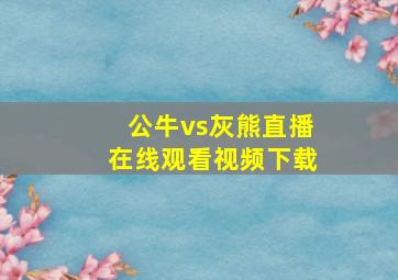 公牛vs灰熊直播在线观看视频下载