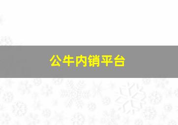 公牛内销平台