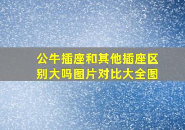 公牛插座和其他插座区别大吗图片对比大全图