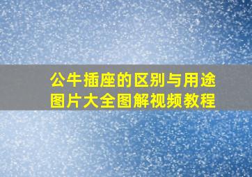 公牛插座的区别与用途图片大全图解视频教程