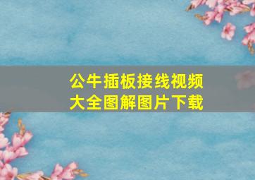 公牛插板接线视频大全图解图片下载