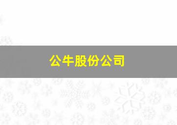 公牛股份公司