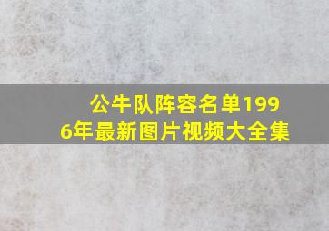 公牛队阵容名单1996年最新图片视频大全集