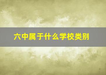 六中属于什么学校类别