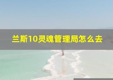 兰斯10灵魂管理局怎么去