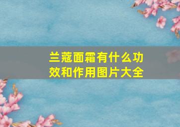 兰蔻面霜有什么功效和作用图片大全