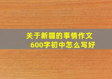 关于新疆的事情作文600字初中怎么写好