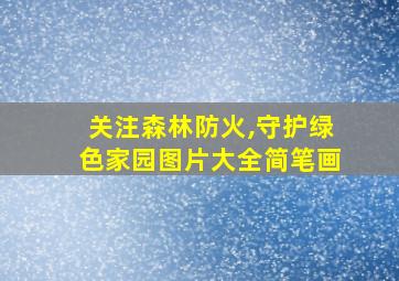 关注森林防火,守护绿色家园图片大全简笔画