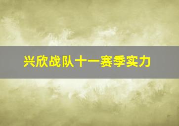 兴欣战队十一赛季实力