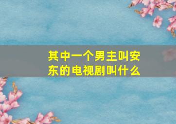 其中一个男主叫安东的电视剧叫什么