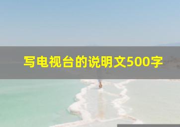 写电视台的说明文500字