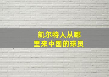 凯尔特人从哪里来中国的球员