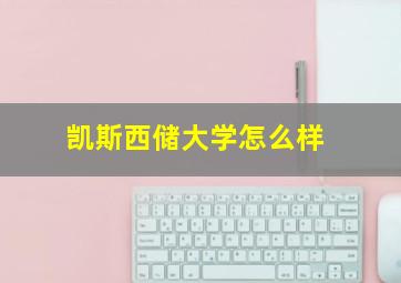 凯斯西储大学怎么样