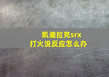 凯迪拉克srx打火没反应怎么办