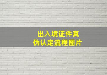 出入境证件真伪认定流程图片