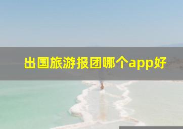 出国旅游报团哪个app好