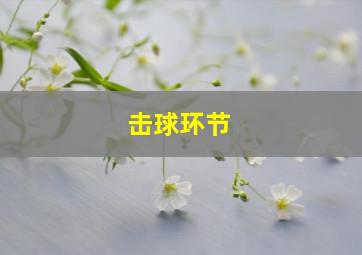 击球环节