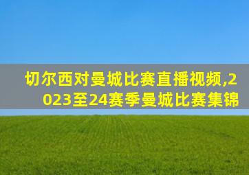 切尔西对曼城比赛直播视频,2023至24赛季曼城比赛集锦