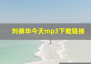 刘德华今天mp3下载链接