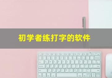 初学者练打字的软件