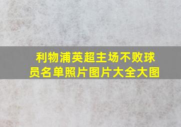 利物浦英超主场不败球员名单照片图片大全大图