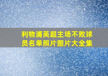 利物浦英超主场不败球员名单照片图片大全集