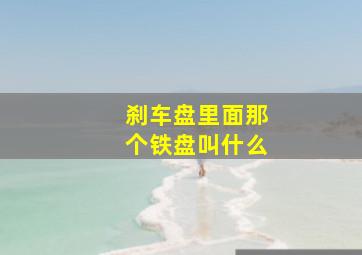 刹车盘里面那个铁盘叫什么