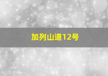 加列山道12号