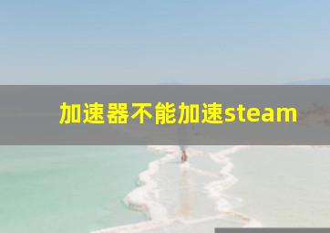 加速器不能加速steam