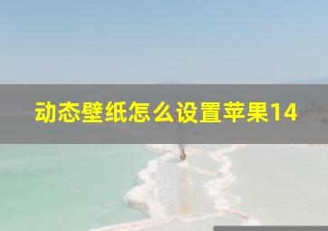 动态壁纸怎么设置苹果14